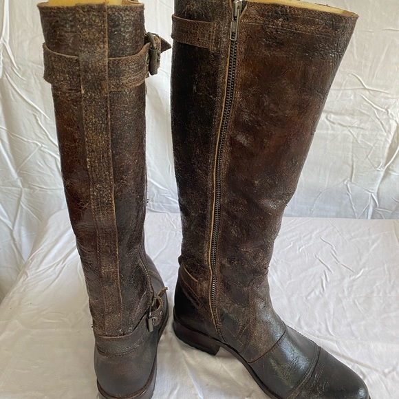 Sendra- Brown Distressed Tall Boot- Generouse fit-Size 7 1/2 - 37.5 - Picture 6 of 8